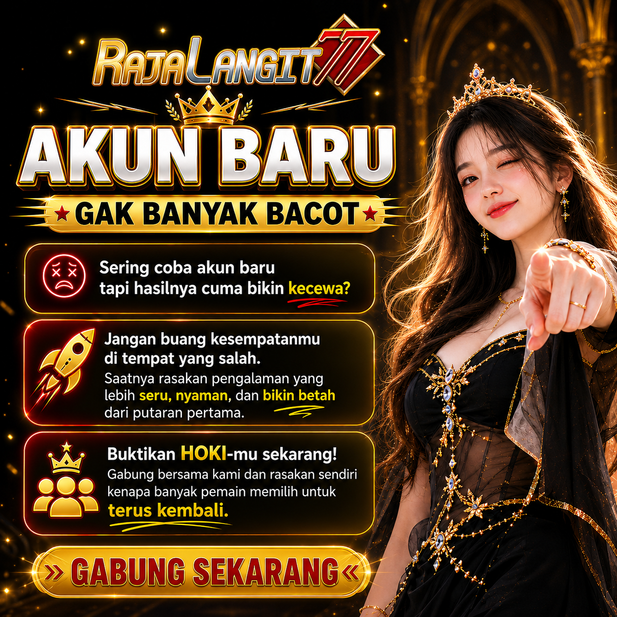 Mahkota Langit RAJALANGIT77 & Singgasana Kekayaan